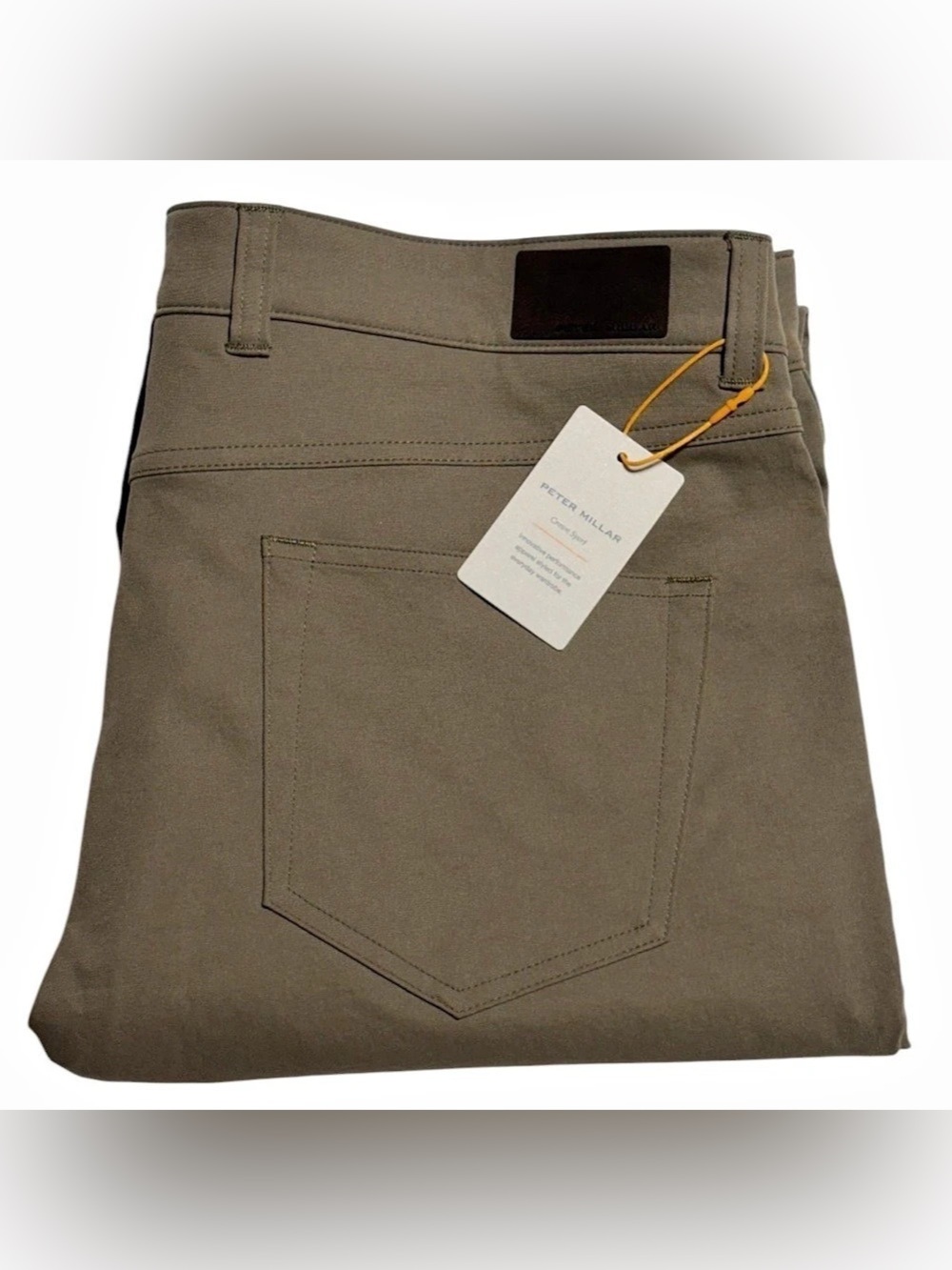 Peter Millar Crown Sport EB66 Performance Golf Pants Brown Size 35x32 MSRP $168